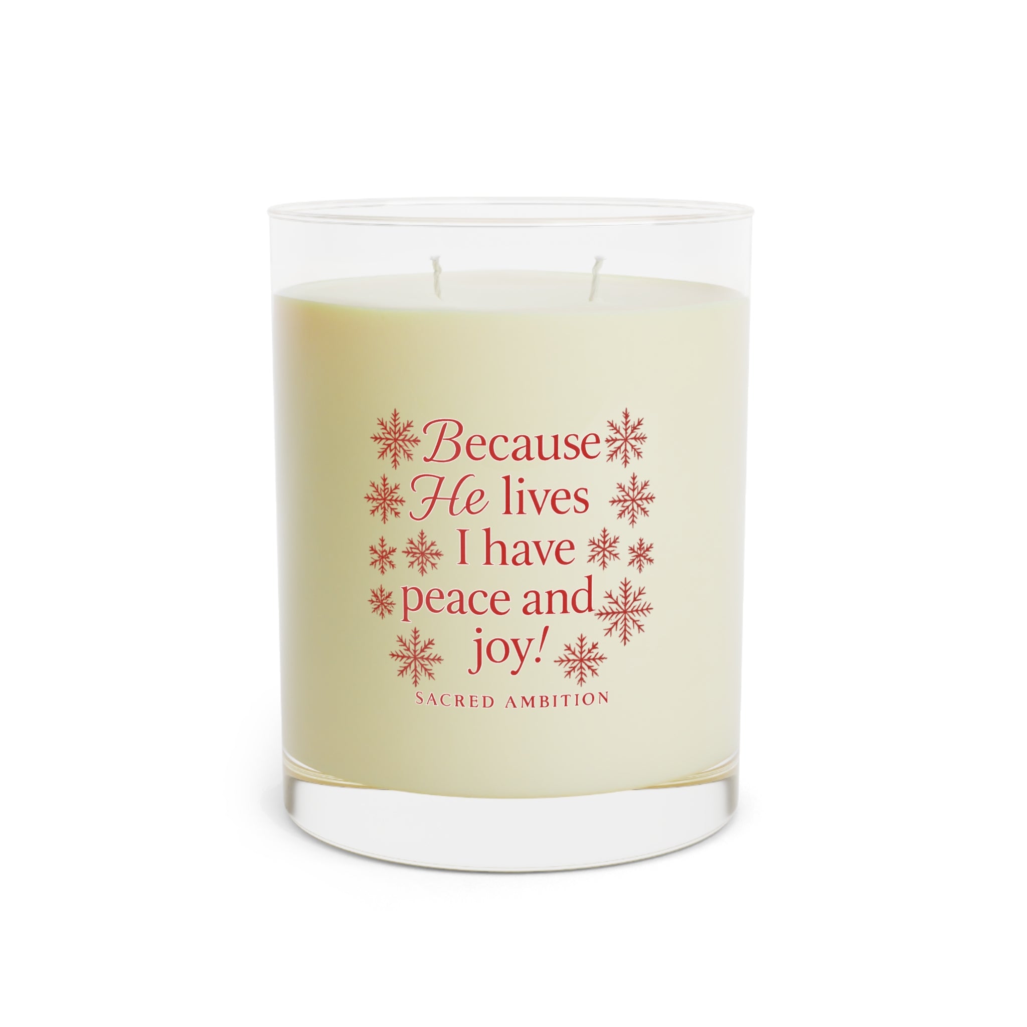 Scented Candle - Joyful Candle - 11oz Full Glass
